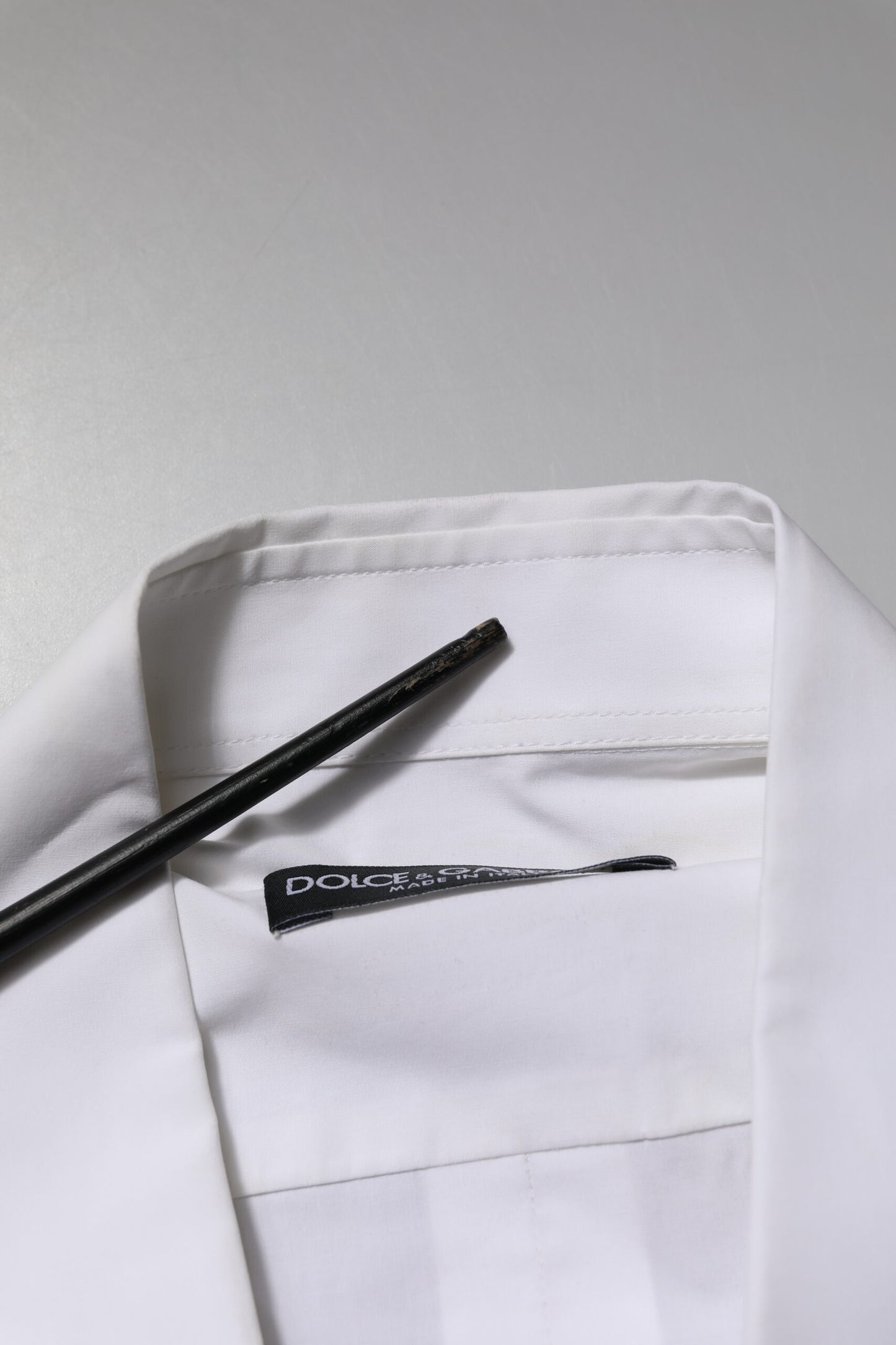 Dolce & Gabbana White Cotton Long Sleeves Dress Formal Shirt by Dolce & Gabbana