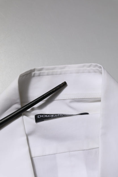 Dolce & Gabbana White Cotton Long Sleeves Dress Formal Shirt by Dolce & Gabbana