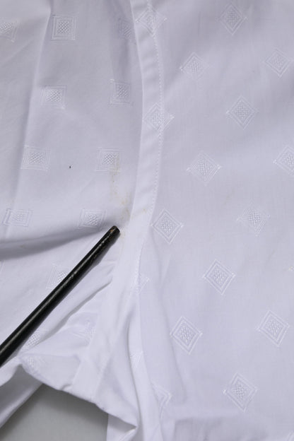 Dolce & Gabbana White Bib Cotton Poplin GOLD Formal Shirt by Dolce & Gabbana