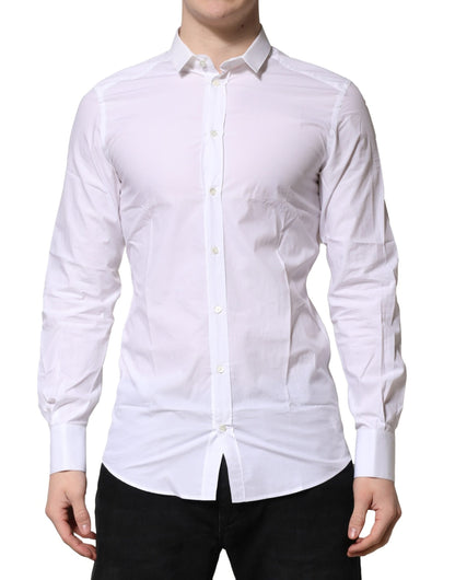 Dolce & Gabbana White GOLD Long Sleeves Dress Formal Shirt by Dolce & Gabbana