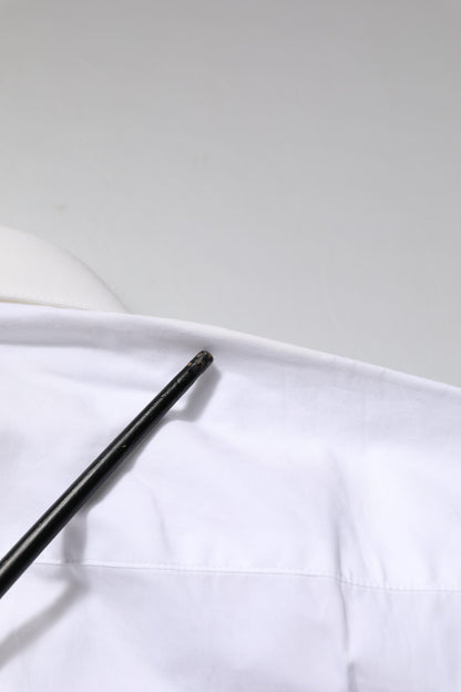 Dolce & Gabbana White GOLD Long Sleeves Dress Formal Shirt by Dolce & Gabbana