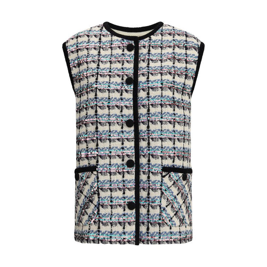 Gilet en tweed Valentino à paillettes