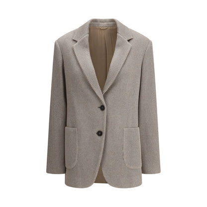 Brunello Cucinelli Ribbed design lurex Jacket