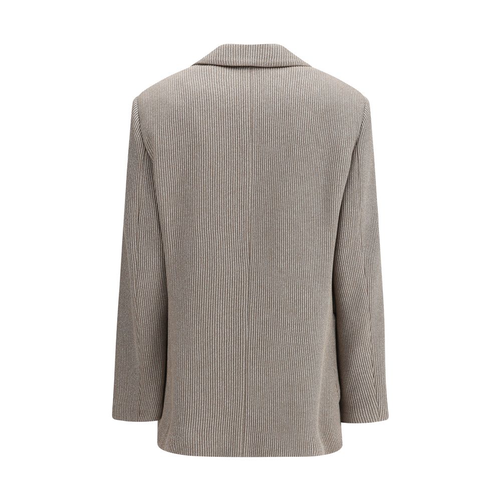Brunello Cucinelli Ribbed design lurex Jacket