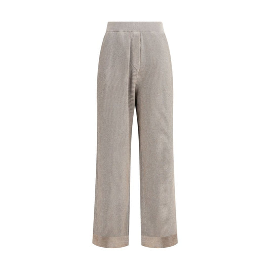 Pantalon côtelé en lurex Brunello Cucinelli
