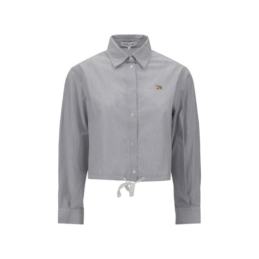 Chemise courte rayée Maison Kitsuné