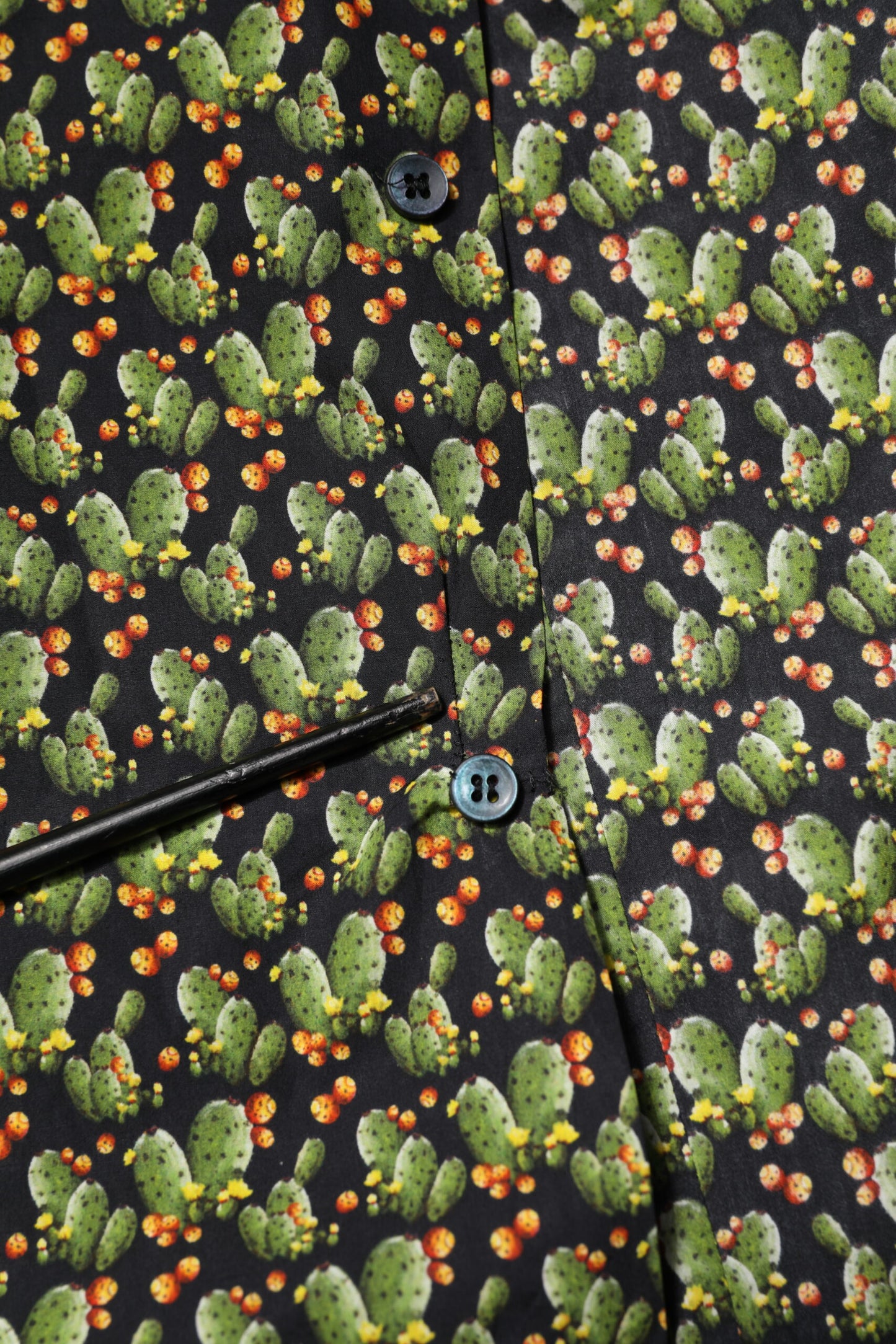 Dolce & Gabbana Multicolor Cotton Cactus GOLD Men Formal Shirt by Dolce & Gabbana