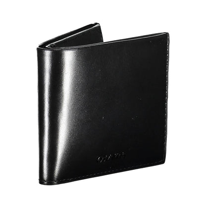 Portefeuille homme en cuir noir Calvin Klein