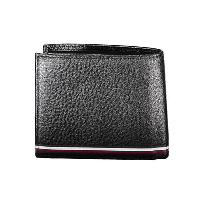 Portefeuille homme en cuir noir Tommy Hilfiger
