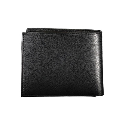Portefeuille Guess Jeans Chic en cuir noir à deux compartiments
