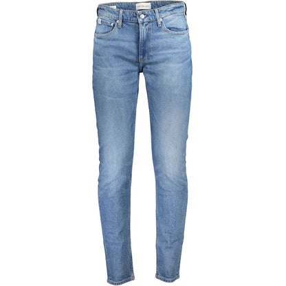 Calvin Klein Light Blue Cotton Men Jeans by Calvin Klein
