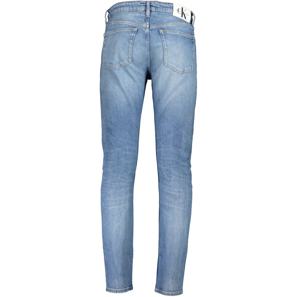 Calvin Klein Light Blue Cotton Men Jeans by Calvin Klein