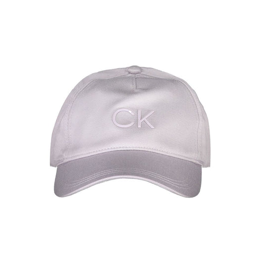 Bonnet en coton violet Calvin Klein pour femme