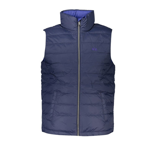 Veste bleue brodée sans manches élégante La Martina