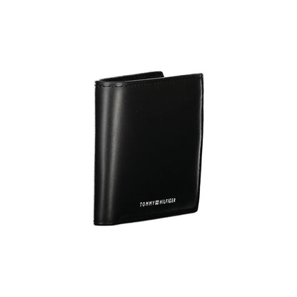 Portefeuille homme en cuir noir Tommy Hilfiger