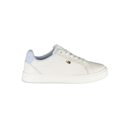Tommy Hilfiger White Polyester Sneaker by Tommy Hilfiger