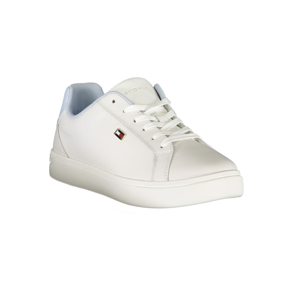Tommy Hilfiger White Polyester Sneaker by Tommy Hilfiger