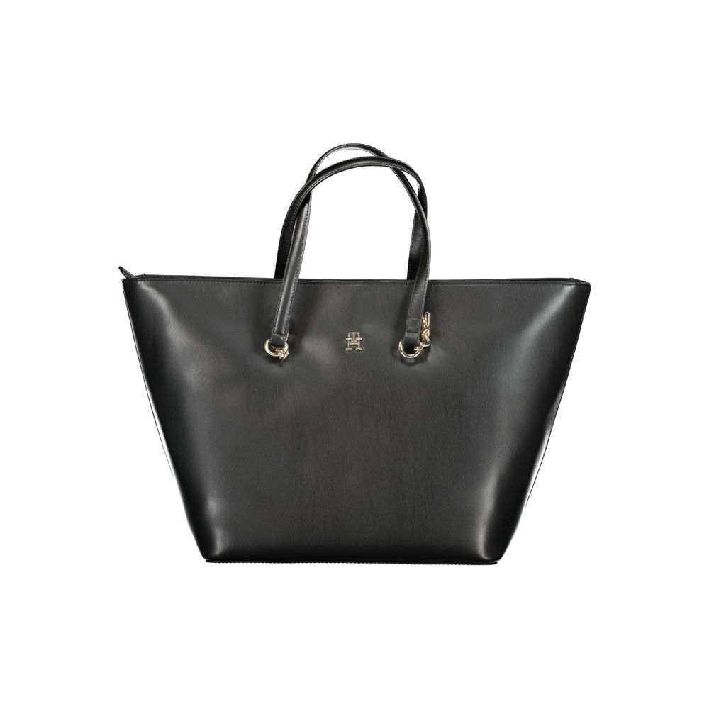 Tommy Hilfiger Black Polyethylene Handbag by Tommy Hilfiger