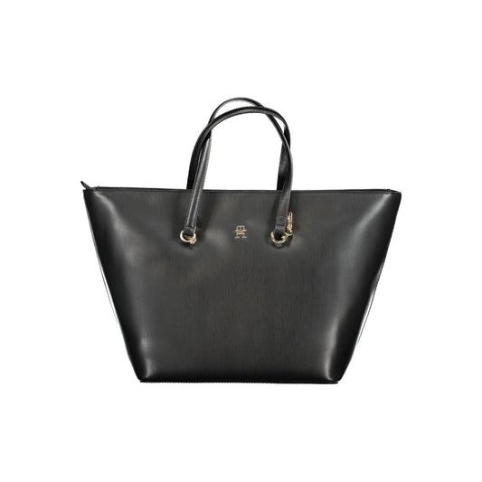 Tommy Hilfiger Black Polyethylene Handbag by Tommy Hilfiger