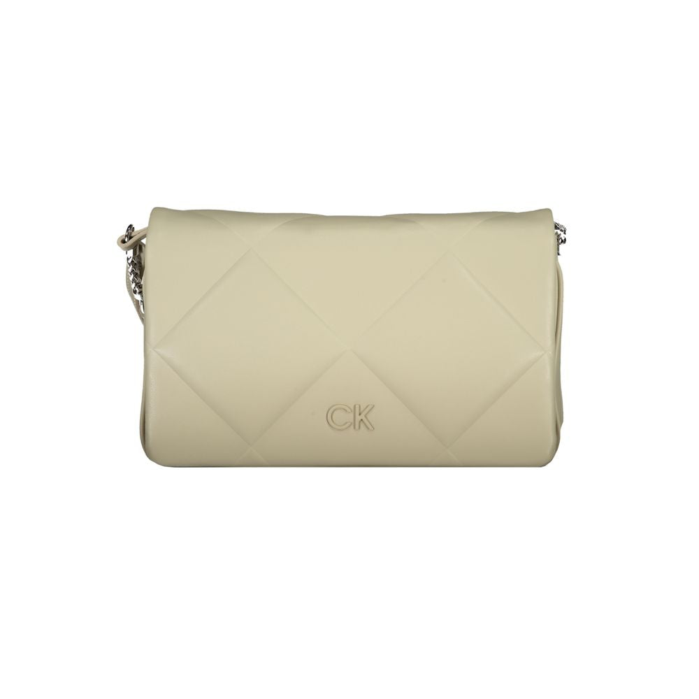 Calvin Klein Beige Cotton Handbag by Calvin Klein