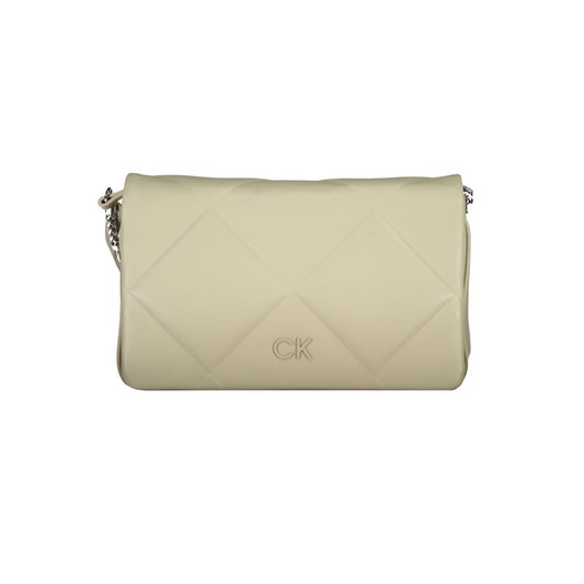 Calvin Klein Beige Cotton Handbag by Calvin Klein