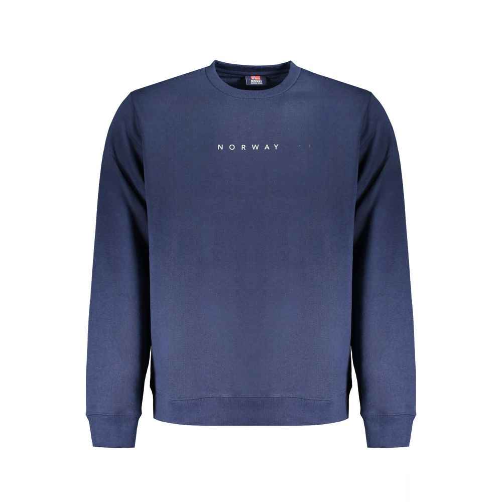 Norway 1963 Katoen Polyester Trui Heren Blauw Luxe