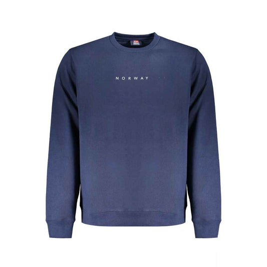 Norway 1963 Katoen Polyester Trui Heren Blauw Luxe