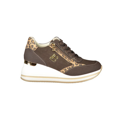 Baskets Laura Biagiotti en polyester marron pour femme