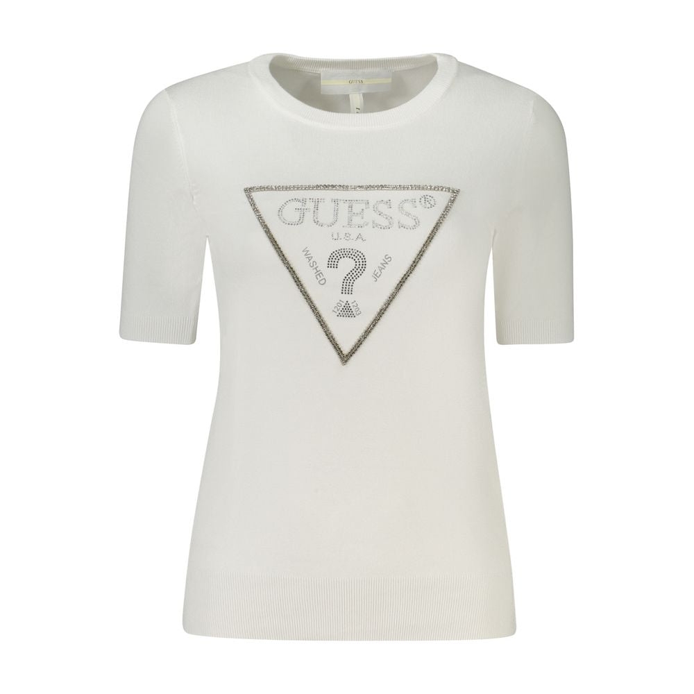 Guess Jeans White Viscose Women Sweater by Guess Jeans