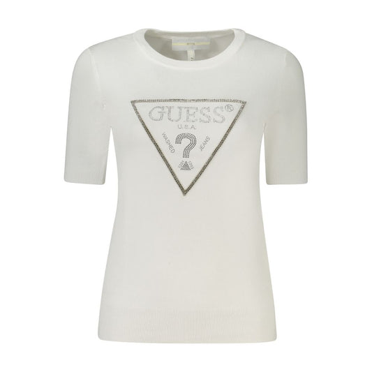 Guess Jeans White Viscose Women Sweater by Guess Jeans