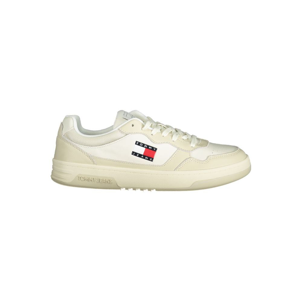 Tommy Hilfiger Beige Polyethylene Men Sneaker by Tommy Hilfiger