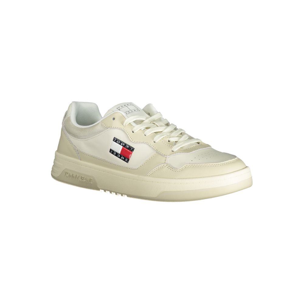 Tommy Hilfiger Beige Polyethylene Men Sneaker by Tommy Hilfiger