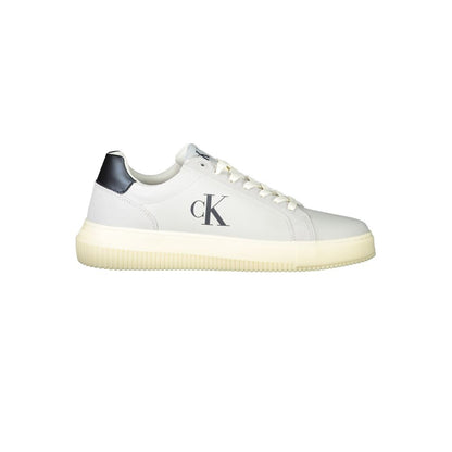 Calvin Klein Brown Leather Men Sneaker by Calvin Klein