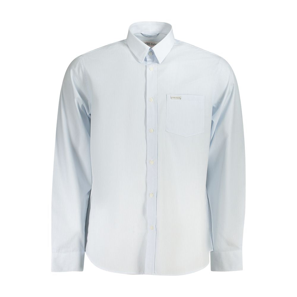 Guess Jeans Light Blue Cotton Men Shirt by Guess Jeans