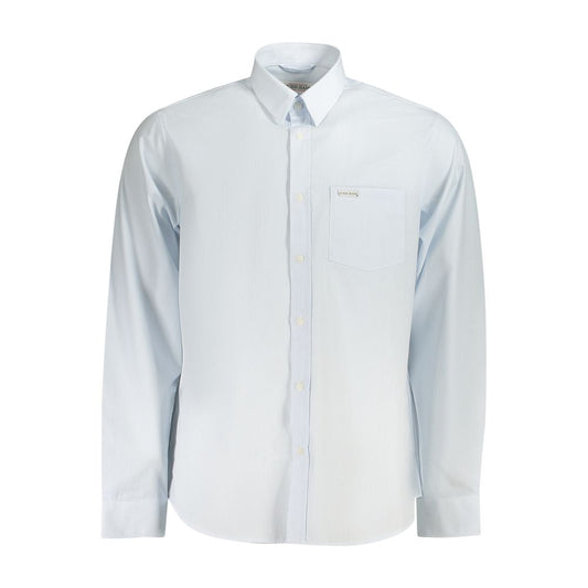 Guess Jeans Light Blue Cotton Men Shirt by Guess Jeans