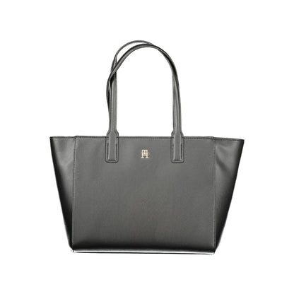 Sac à main Tommy Hilfiger noir en polyester recyclé pour femme