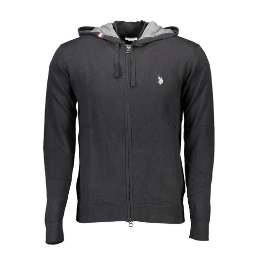 U.S. POLO ASSN. Black Cotton Mens Cardigan by U.S. POLO ASSN.