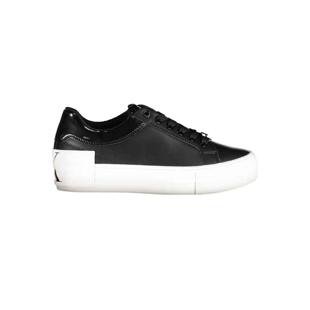 Calvin Klein Polyester Sneaker Black With Logo Accents