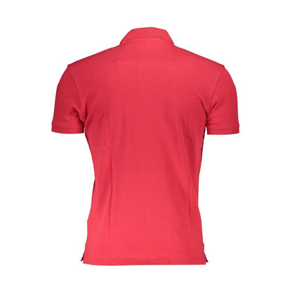 Polo homme en coton rouge La Martina