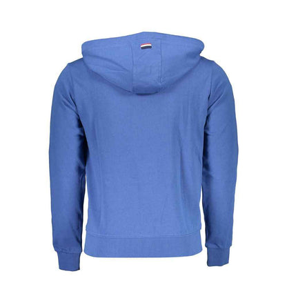 U.S. POLO ASSN. Blue Cotton Men Sweater Hoodie