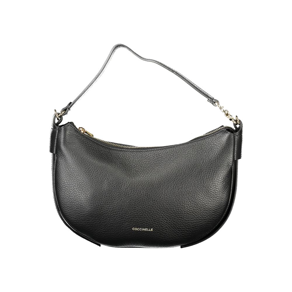 Sac à main en cuir noir Coccinelle