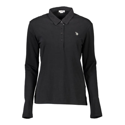Polo noir en coton pour femme U.S. POLO ASSN.