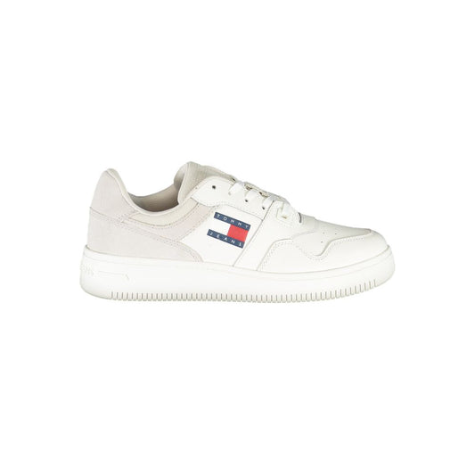 Tommy Hilfiger White Polyester Sneaker by Tommy Hilfiger