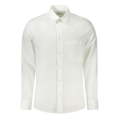 Calvin Klein White Cotton Men Shirt by Calvin Klein