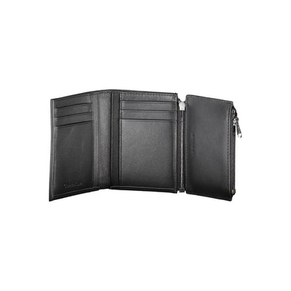 Portefeuille homme en cuir noir Calvin Klein