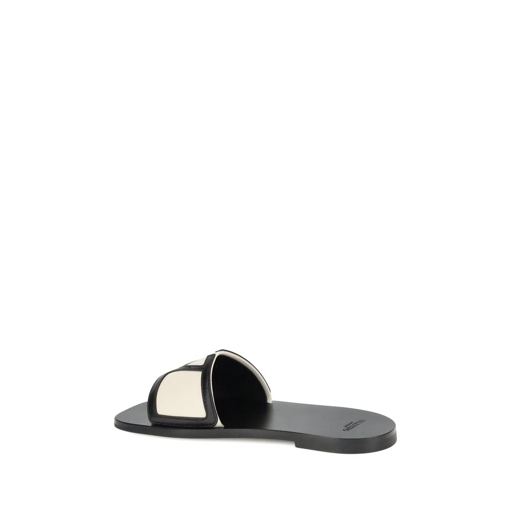 Valentino Garavani Viva Superstar Sandals Leer Zwart