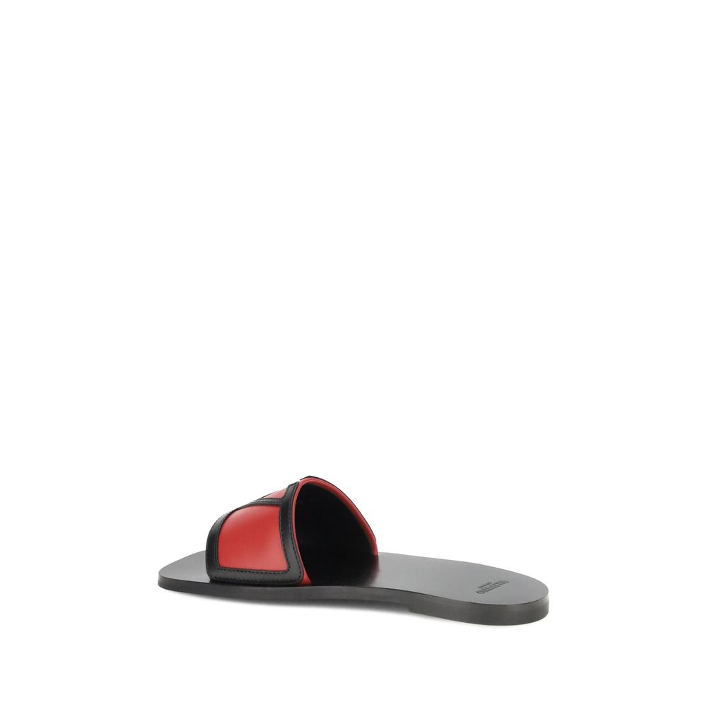 Valentino Garavani Viva Superstar Sandalen Leer - Zwart