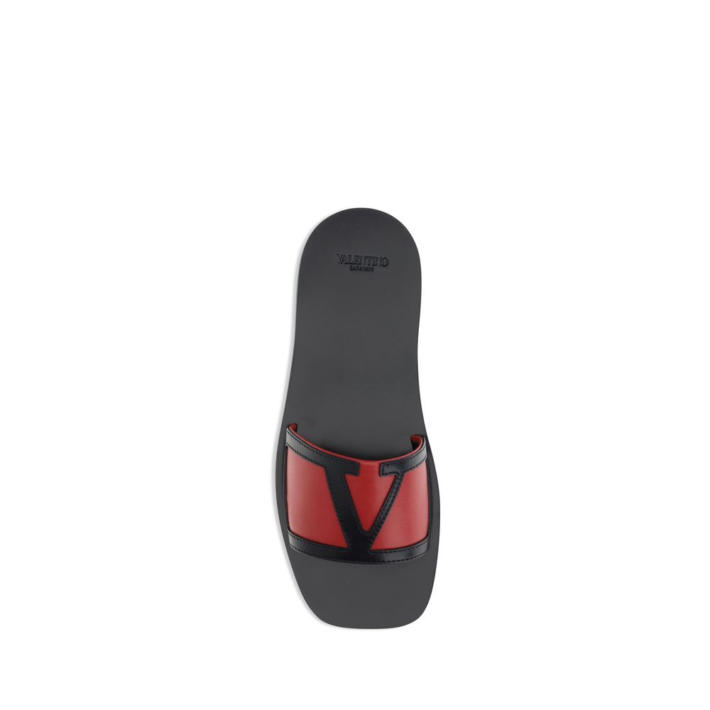 Valentino Garavani Viva Superstar Sandalen Leer - Zwart
