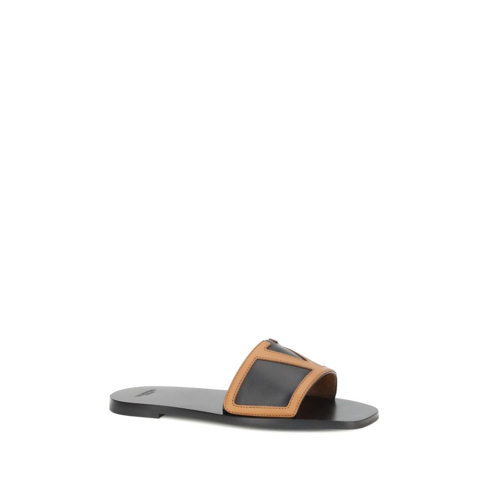 Valentino Garavani Viva Superstar Leren Sandalen - Zwart