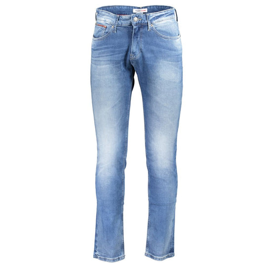 Tommy Hilfiger Blue Cotton Men Jeans by Tommy Hilfiger